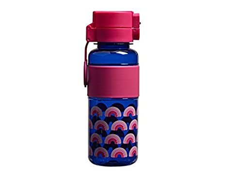 745ml Flip and Clip Printed Water Bottle - Pink - Tinc - The English Bookshop