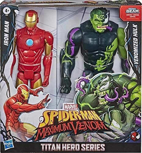 Marvel Titan Hero Series Iron Man and Venomized Hulk Action Figures - The English Bookshop