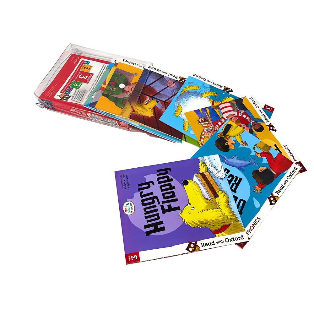 Biff Chip & Kipper Stage 3 Read With Oxford 16 Books Ages 5-7 16 Books Set - The English Bookshop Kuwait