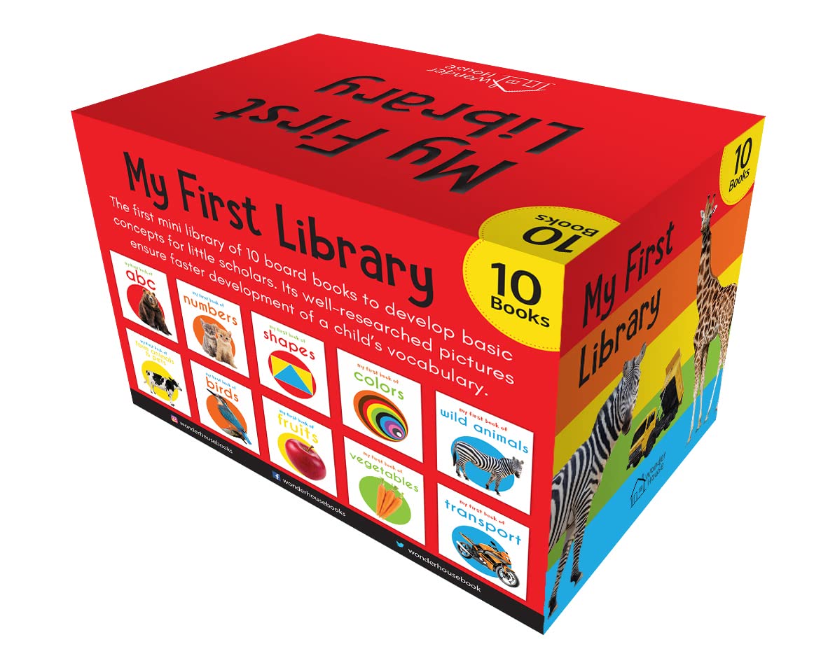 My First Library: Boxset of 10 Board Books for Kids - The English Bookshop Kuwait