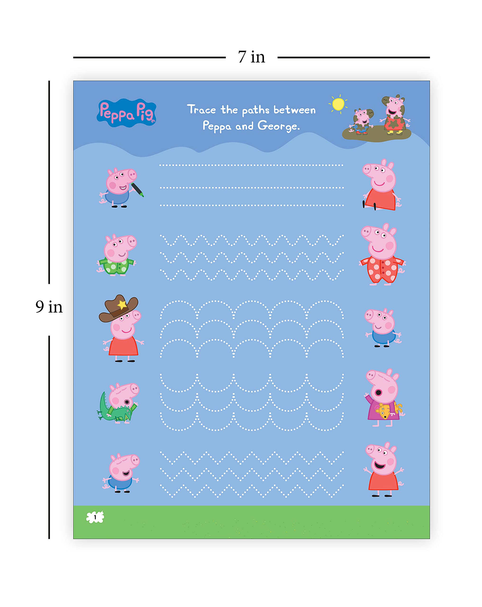 Peppa Pig - Peppa Loves Muddy Puddles: Fun Learning Set (With Wipe And Clean Mats, Coloring Sheets, - The English Bookshop Kuwait