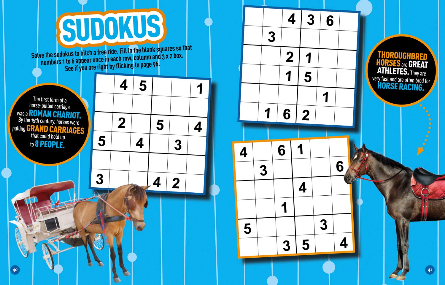 Puzzle Book Horses and Ponies: Brain-tickling quizzes, sudokus, crosswords and wordsearches (National Geographic Kids) - The English Bookshop Kuwait