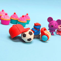 Tinc Cool Dude Erasers Collection Pack for Kids - Use at School & Homework - The English Bookshop Kuwait