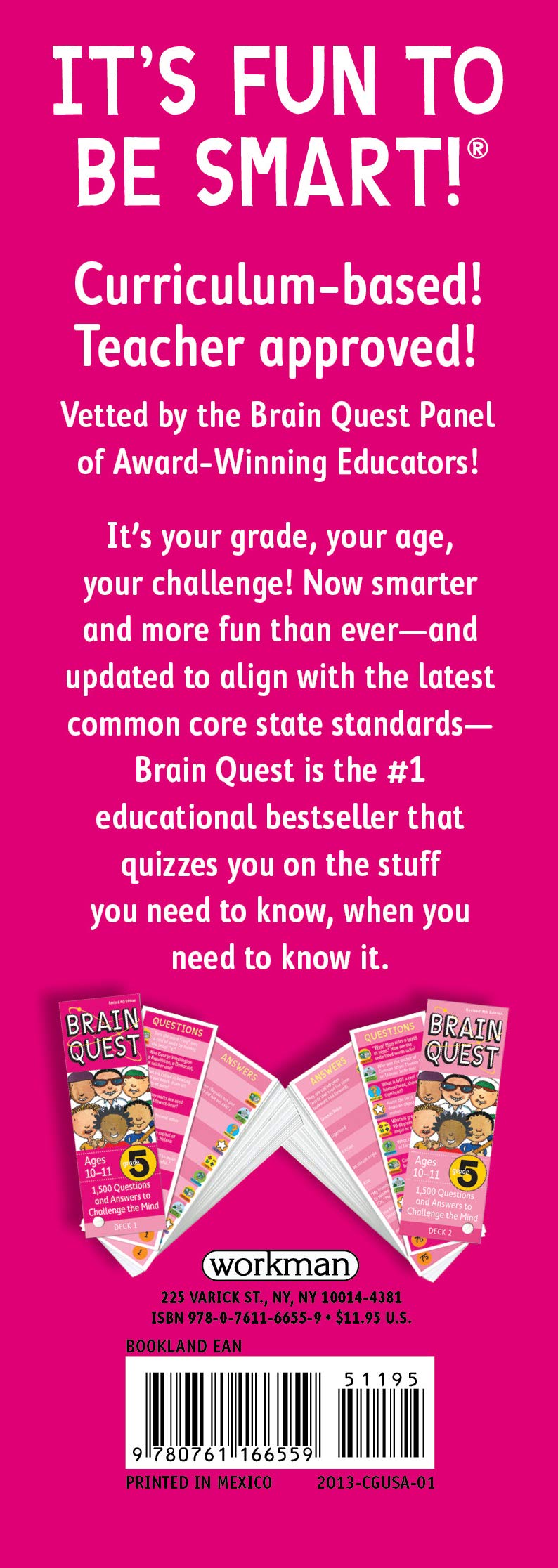 Brain Quest Grade 5, revised 4th edition: 1,500 Questions and Answers to Challenge the Mind (Brain Quest Decks) - Workman Publishing - The English Bookshop