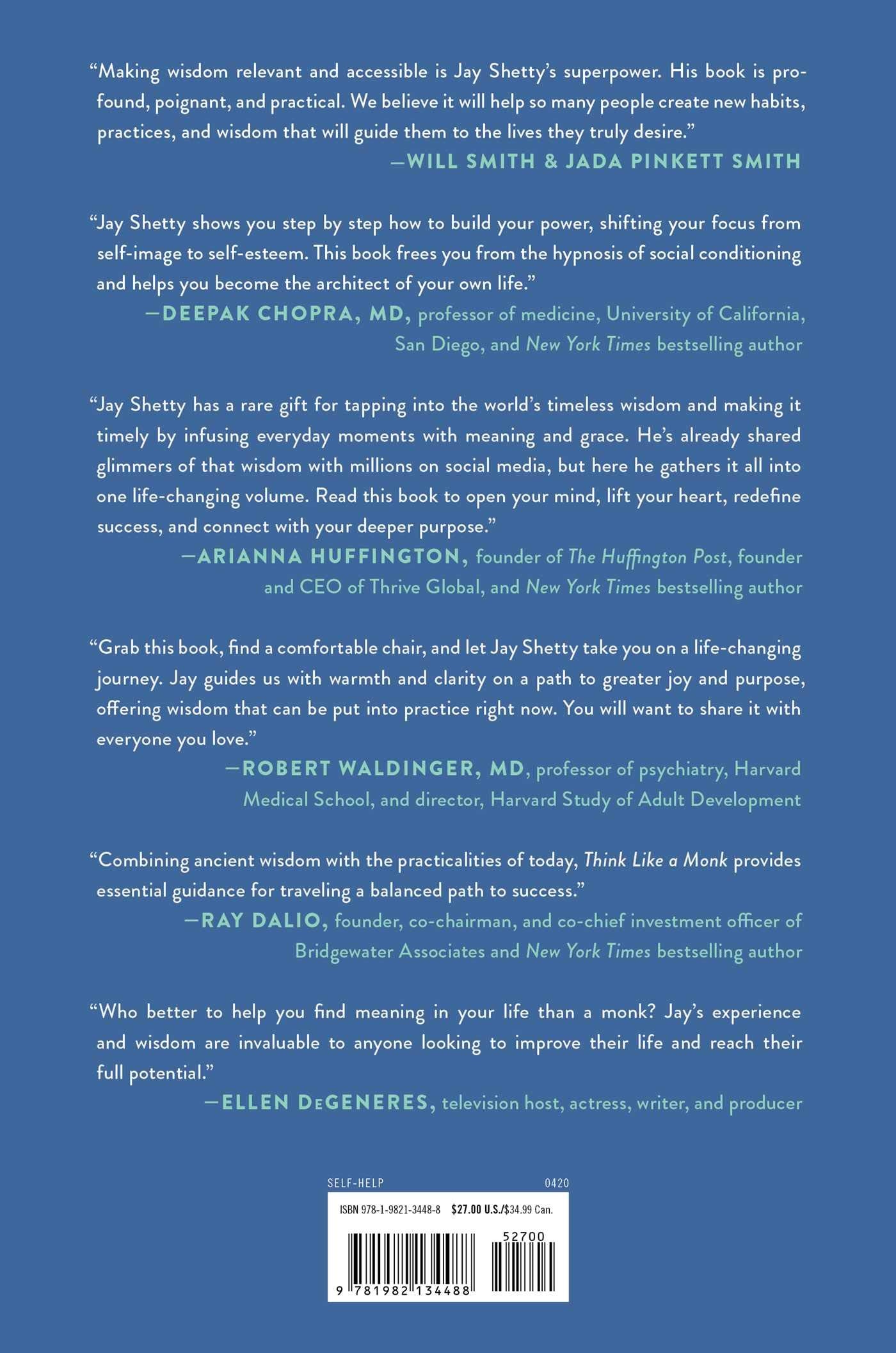 Think Like a Monk: Train Your Mind for Peace and Purpose Every Day - The English Bookshop Kuwait