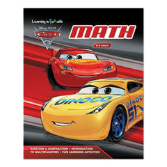 Learning Is Fun With Cars 3 - Math 6-8 Years - Disney - The English Bookshop