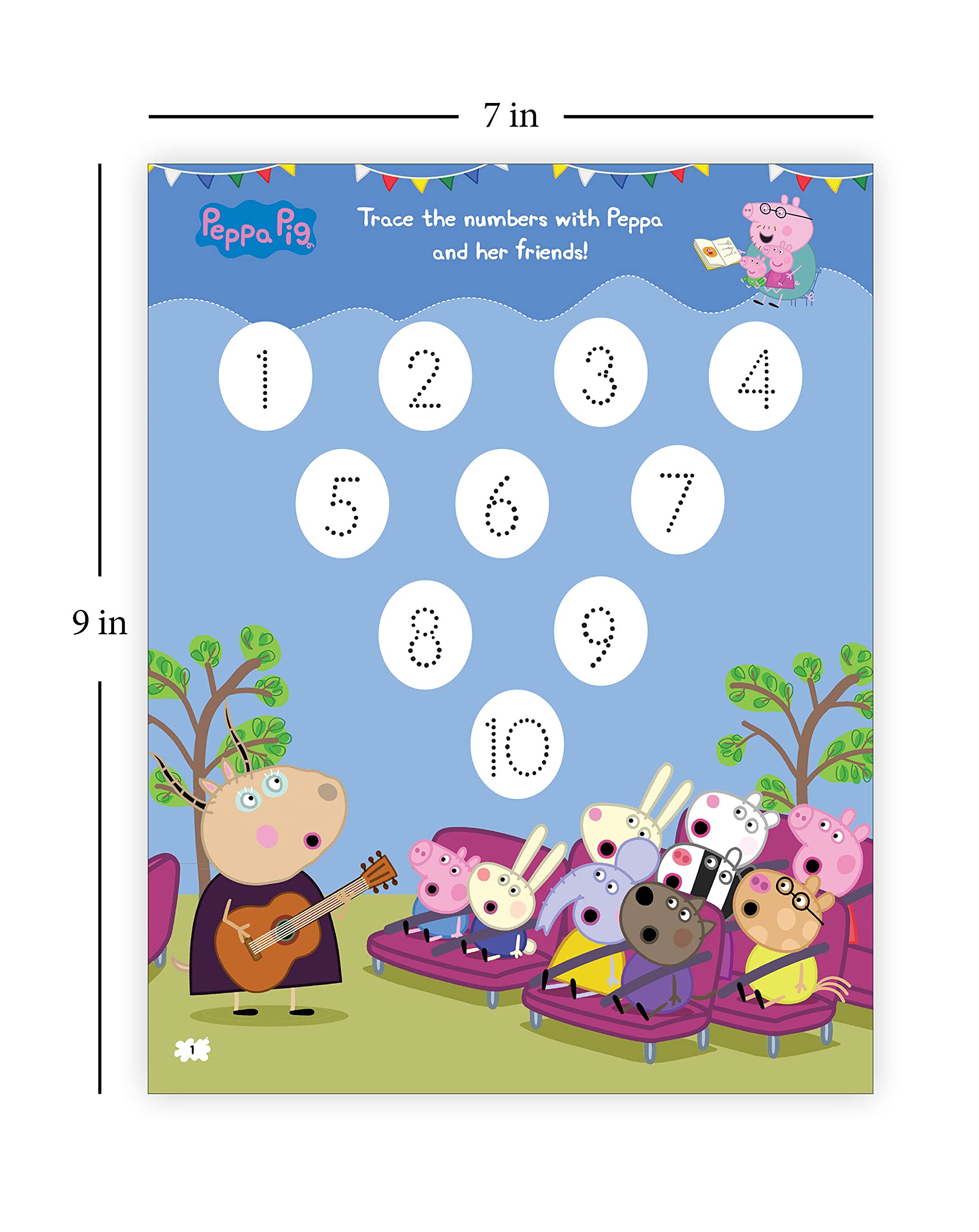 Peppa Pig - Peppa And Friends : Fun Learning Set (with Wipe and Clean Mats, Coloring Sheets, Stickers, Appreciation Certificate and Pen) - The English Bookshop Kuwait