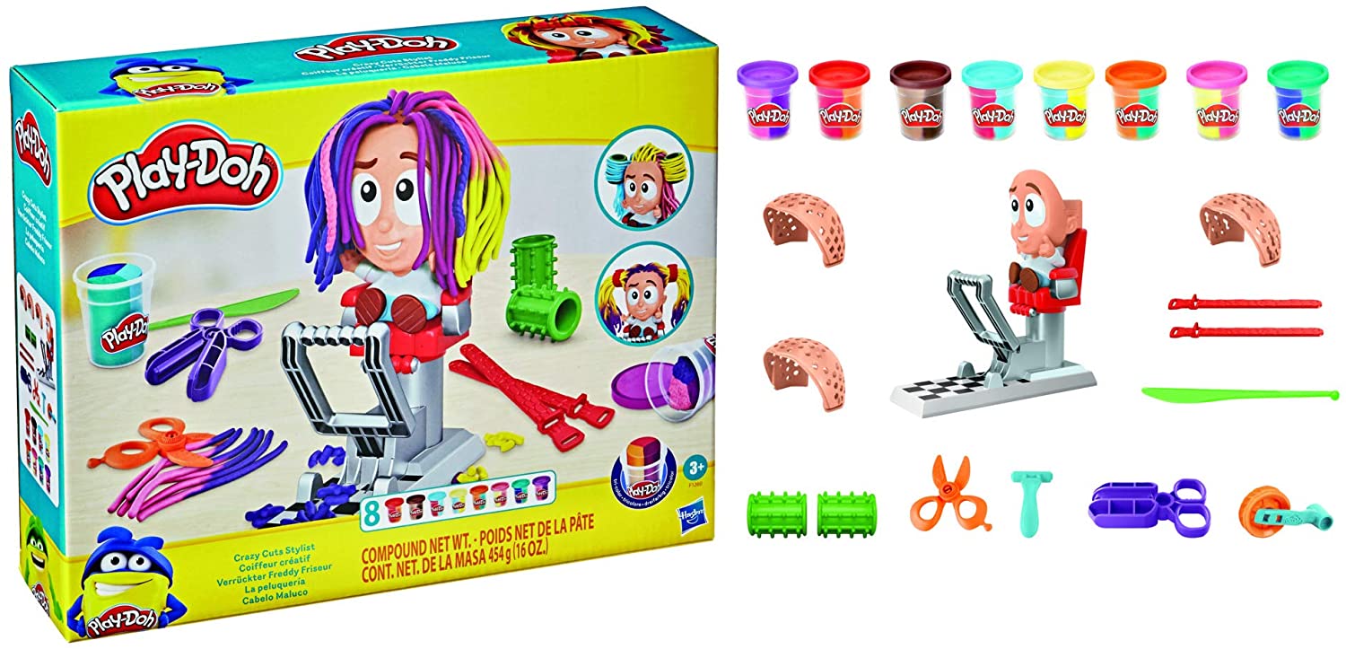Play-Doh Crazy Cuts Stylist Hair Salon Pretend Play Toy - The English Bookshop Kuwait