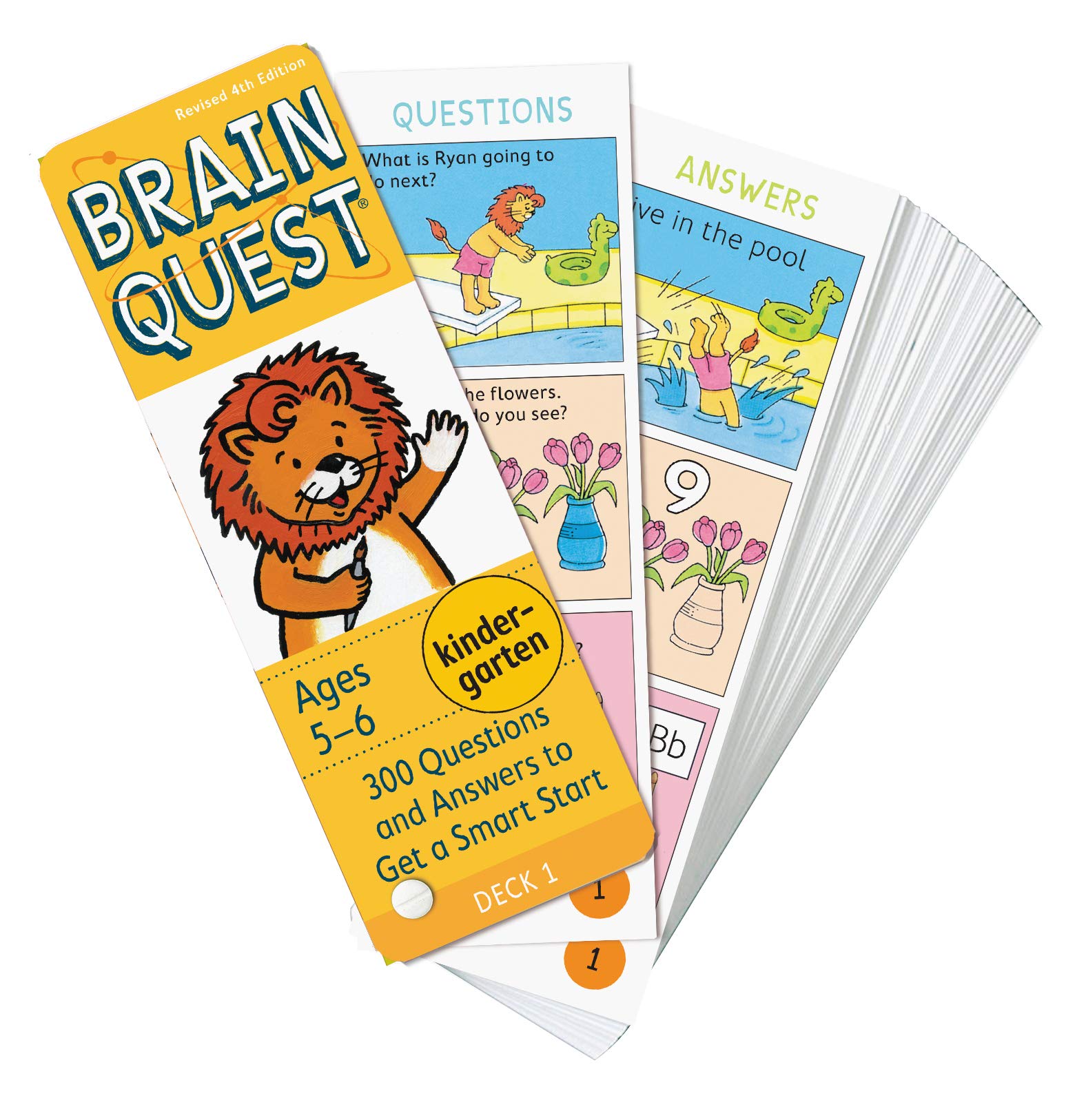 Brain Quest Kindergarten, Revised 4th Edition: 300 Questions and Answers to Get a Smart Start (Brain Quest Decks) - Workman Publishing - The English Bookshop