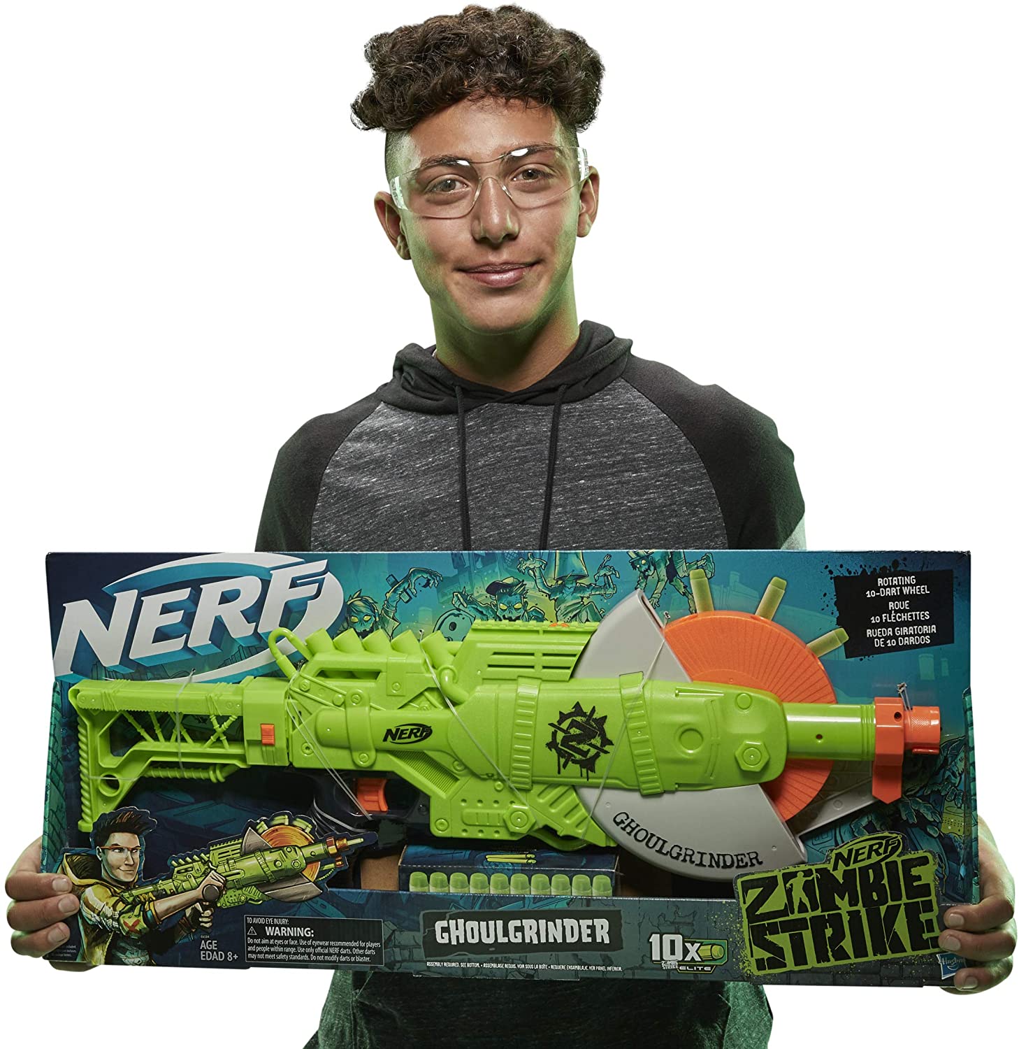 NERF Zombiestrike Ghoulgrinder Blaster - The English Bookshop