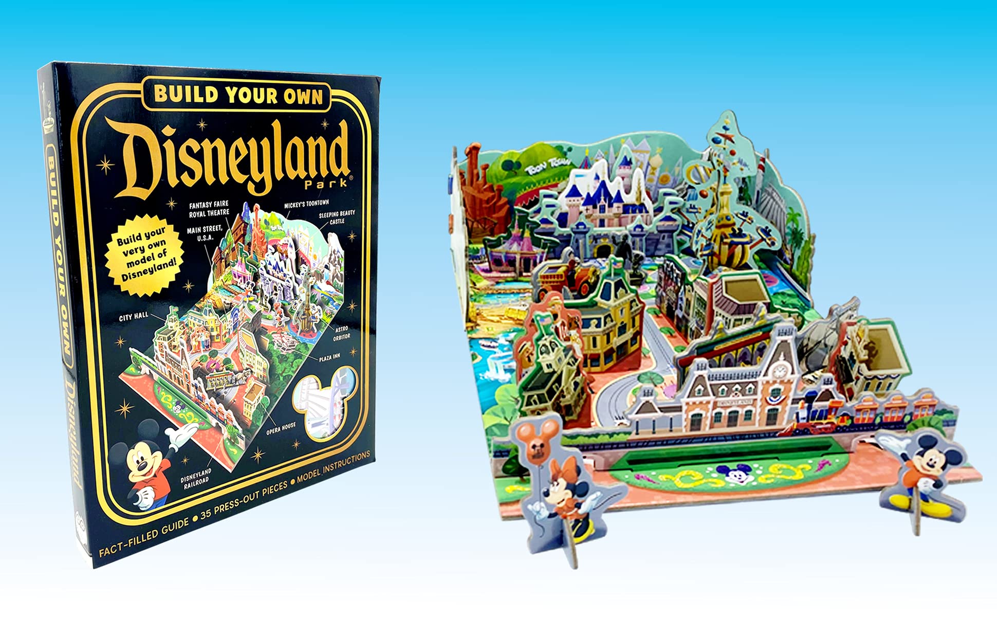 Disney: Build Your Own Disneyland Park (Press-Out 3D Model Activity Kit) - The English Bookshop Kuwait