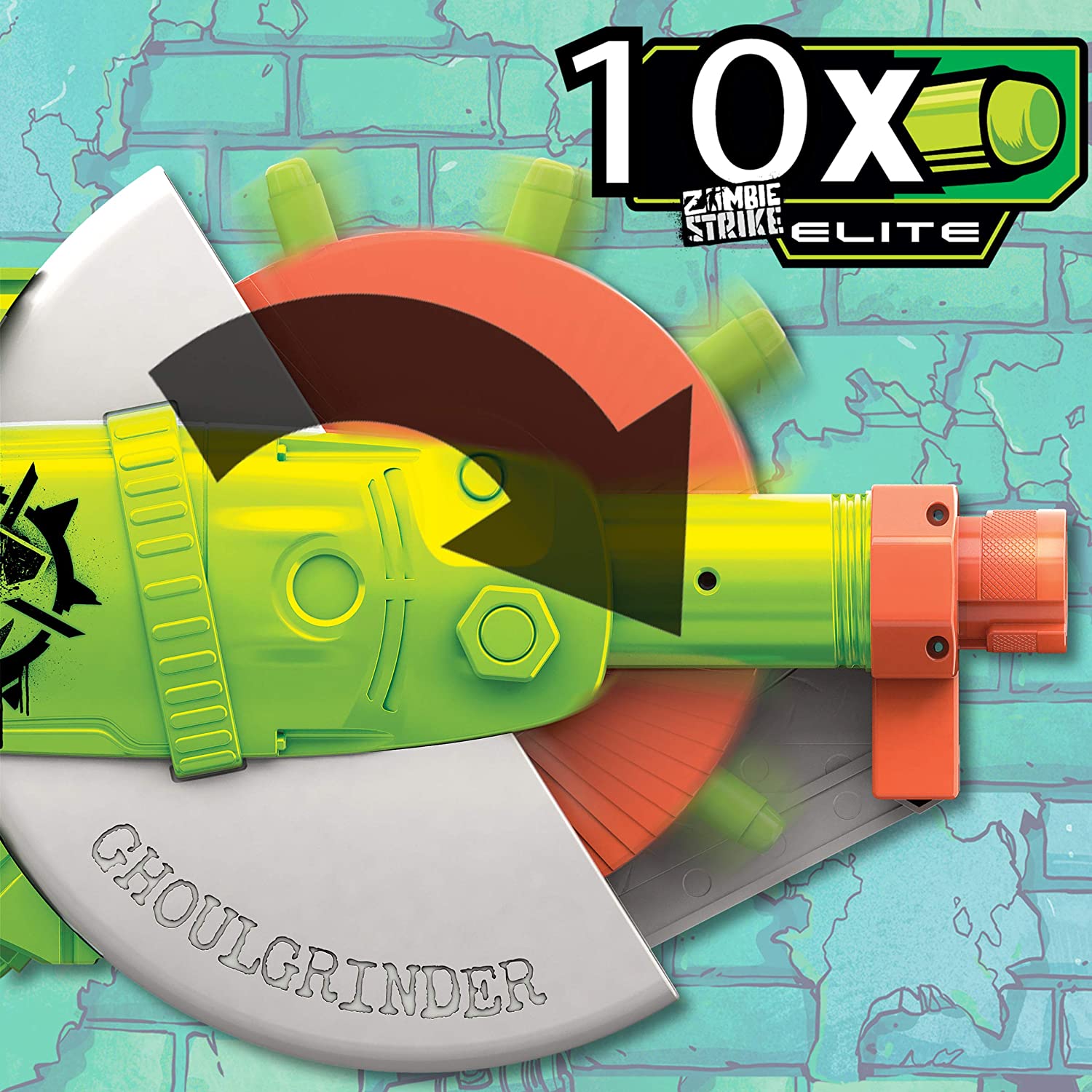 NERF Zombiestrike Ghoulgrinder Blaster - The English Bookshop