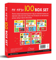 My First 100 Box Set: A Pack of Five Picture Books for Children (Animals, Words, Numbers, Food We Eat and Things That Move) - The English Bookshop Kuwait