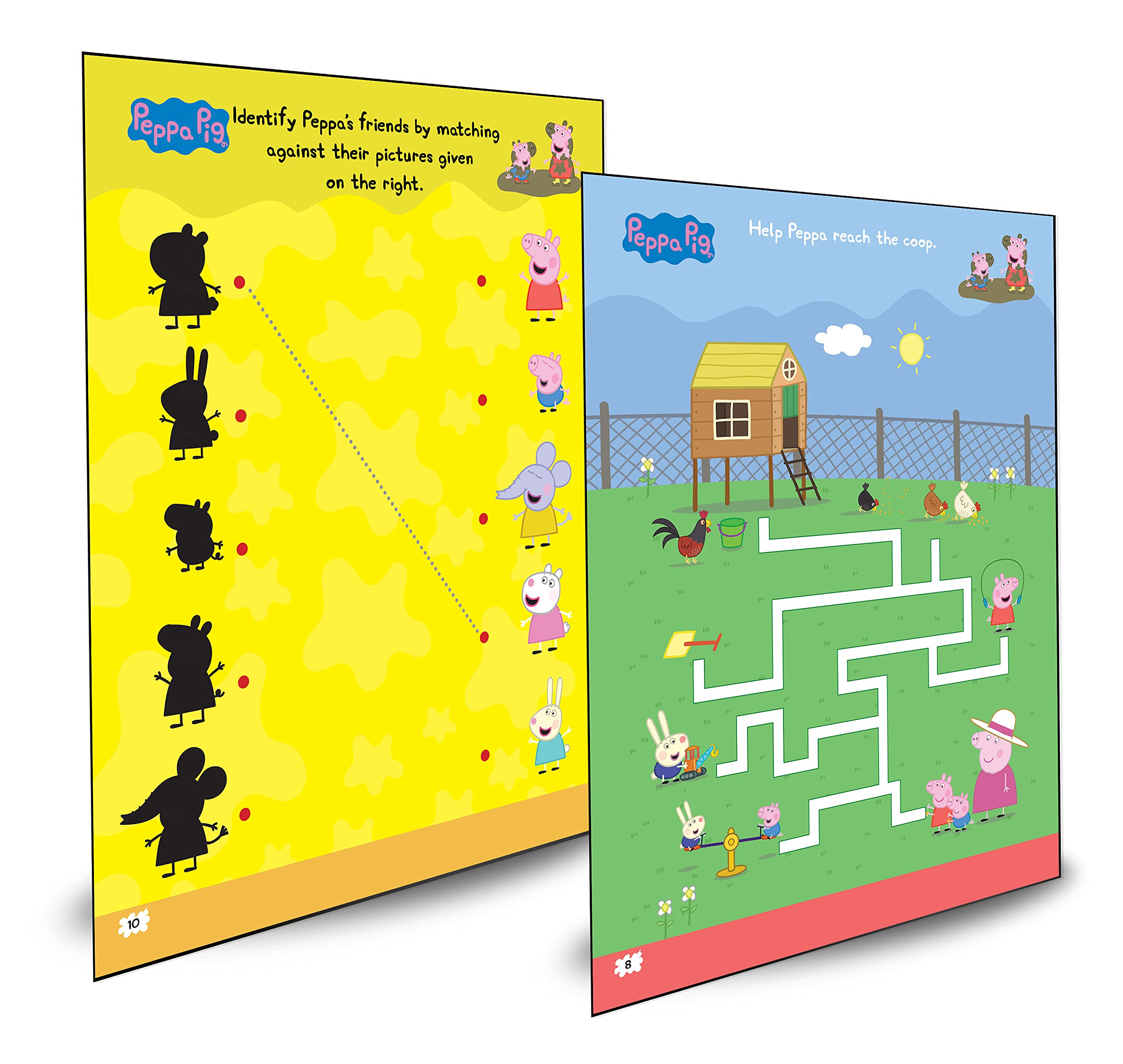 Peppa Pig - Peppa Loves Muddy Puddles: Fun Learning Set (With Wipe And Clean Mats, Coloring Sheets, - The English Bookshop Kuwait