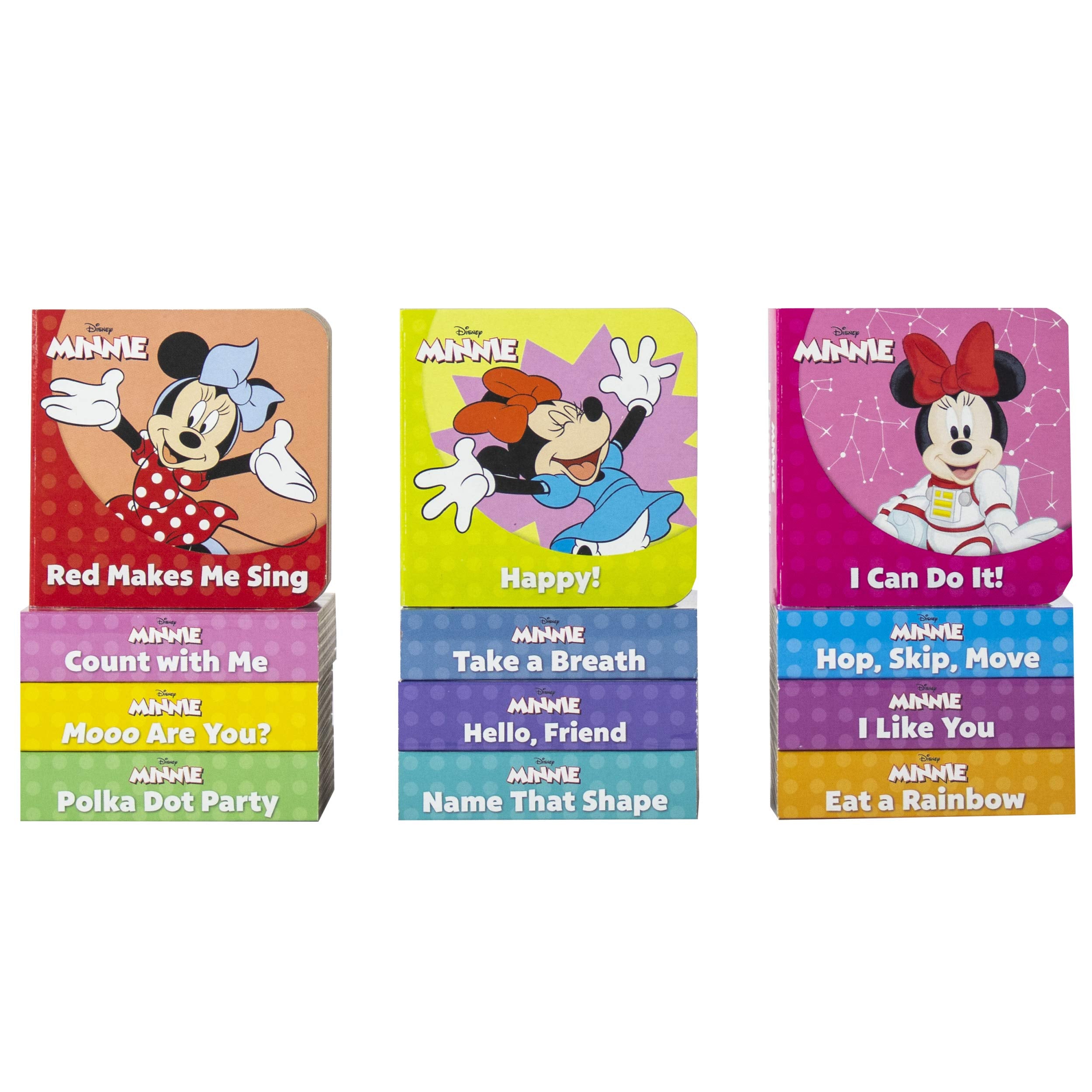 Disney - My Friend Minnie Mouse - My First Library 12 Board Book Block Set - Great for Teaching First Words - The English Bookshop Kuwait