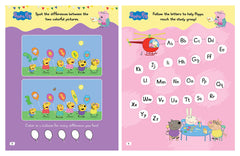 Peppa Pig - Peppa And Friends : Fun Learning Set (with Wipe and Clean Mats, Coloring Sheets, Stickers, Appreciation Certificate and Pen) - The English Bookshop Kuwait