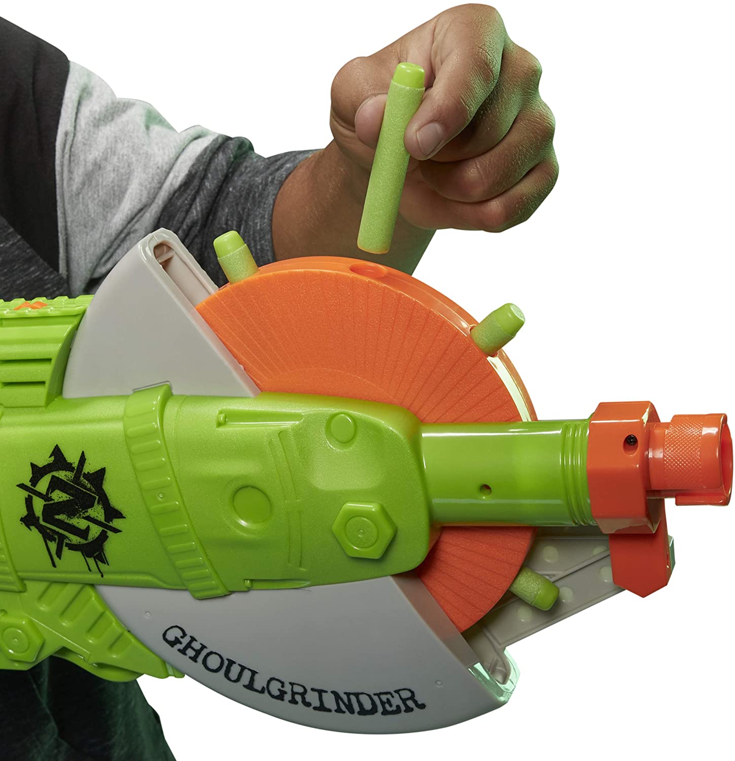 NERF Zombiestrike Ghoulgrinder Blaster - The English Bookshop