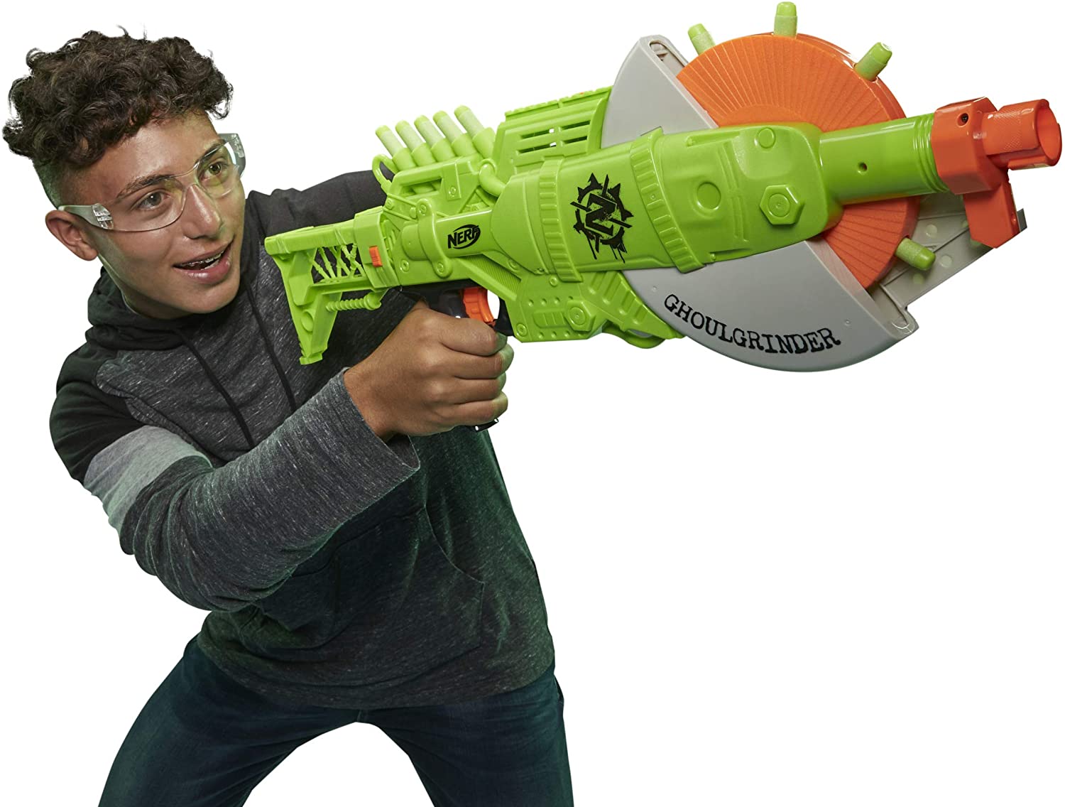 NERF Zombiestrike Ghoulgrinder Blaster - The English Bookshop