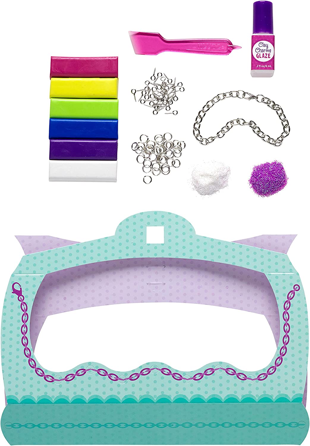 Klutz Make Glitter Clay Charms Craft Kit - The English Bookshop Kuwait