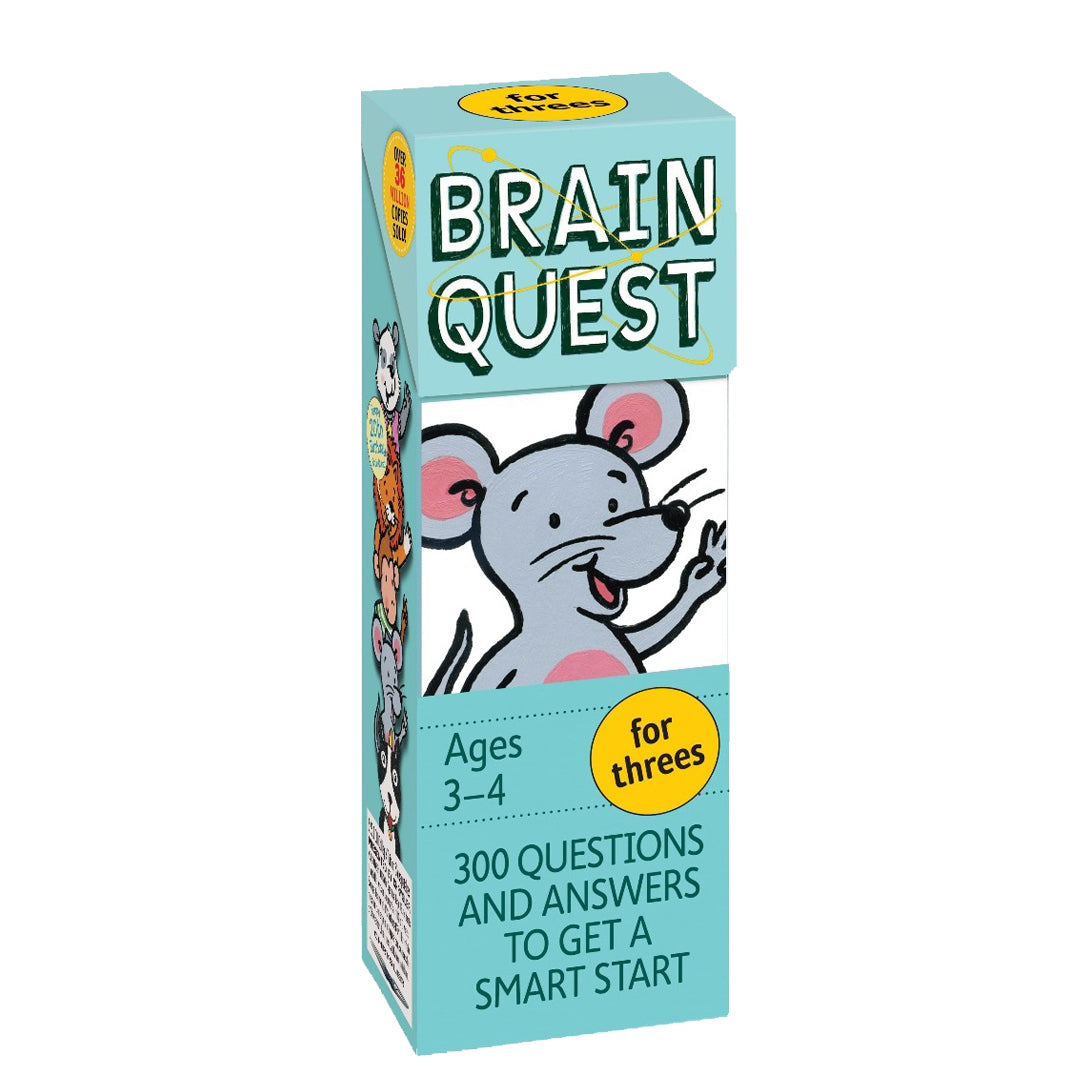 Brain Quest for Threes, revised 4th edition: 300 Questions and Answers to Get a Smart Start - Workman Publishing - The English Bookshop
