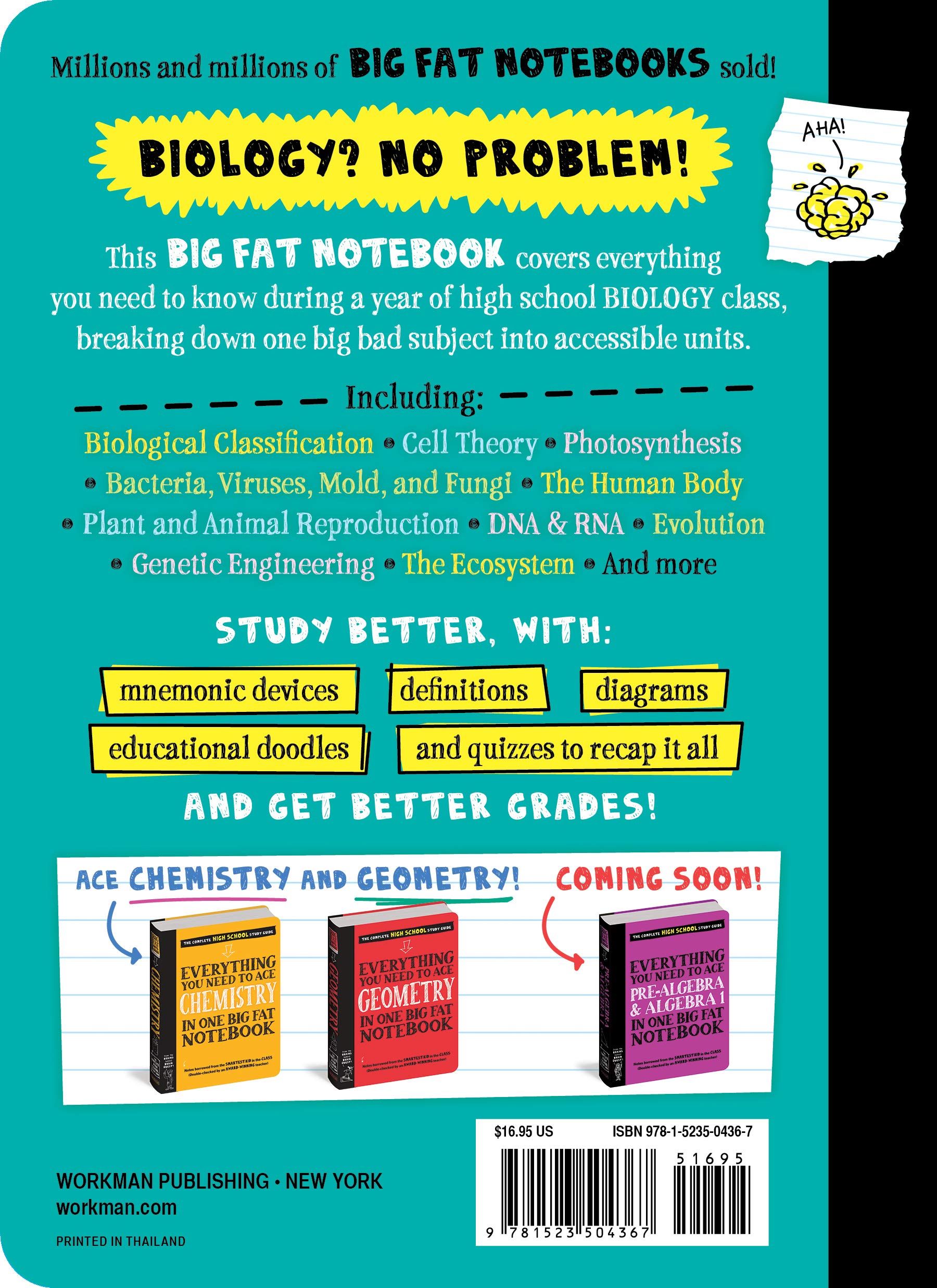 Everything You Need to Ace Biology in One Big Fat Notebook - The English Bookshop Kuwait