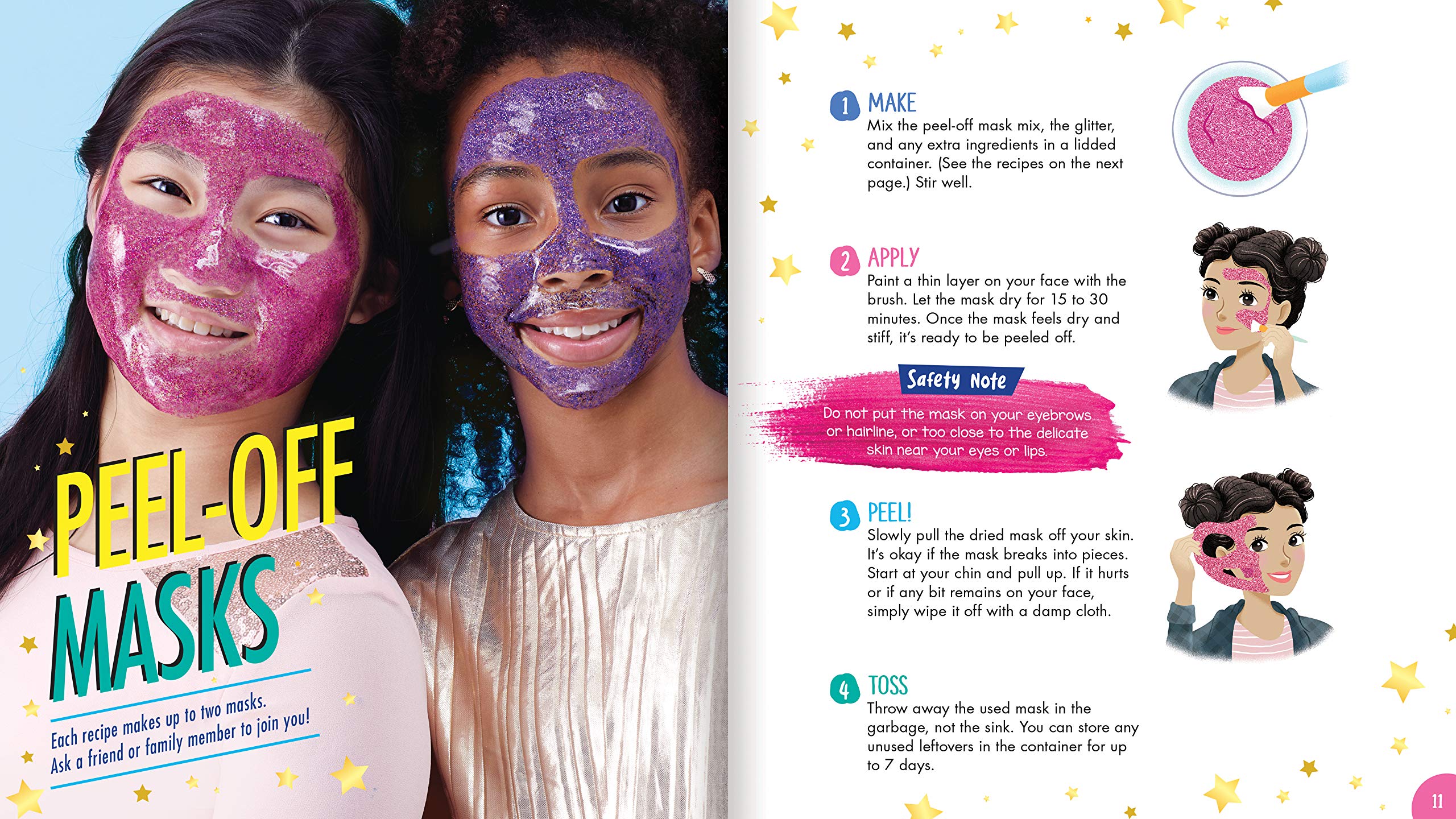Klutz Make Your Own Glitter Face Masks - Klutz - The English Bookshop