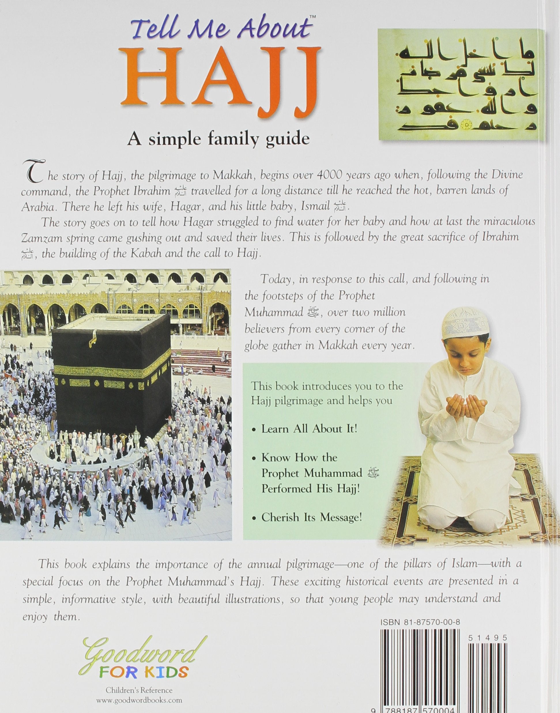 Tell Me About Hajj: What The Hajj Is, Why It's So Simportant And What It Teaches Me (Illustrated) - The English Bookshop Kuwait