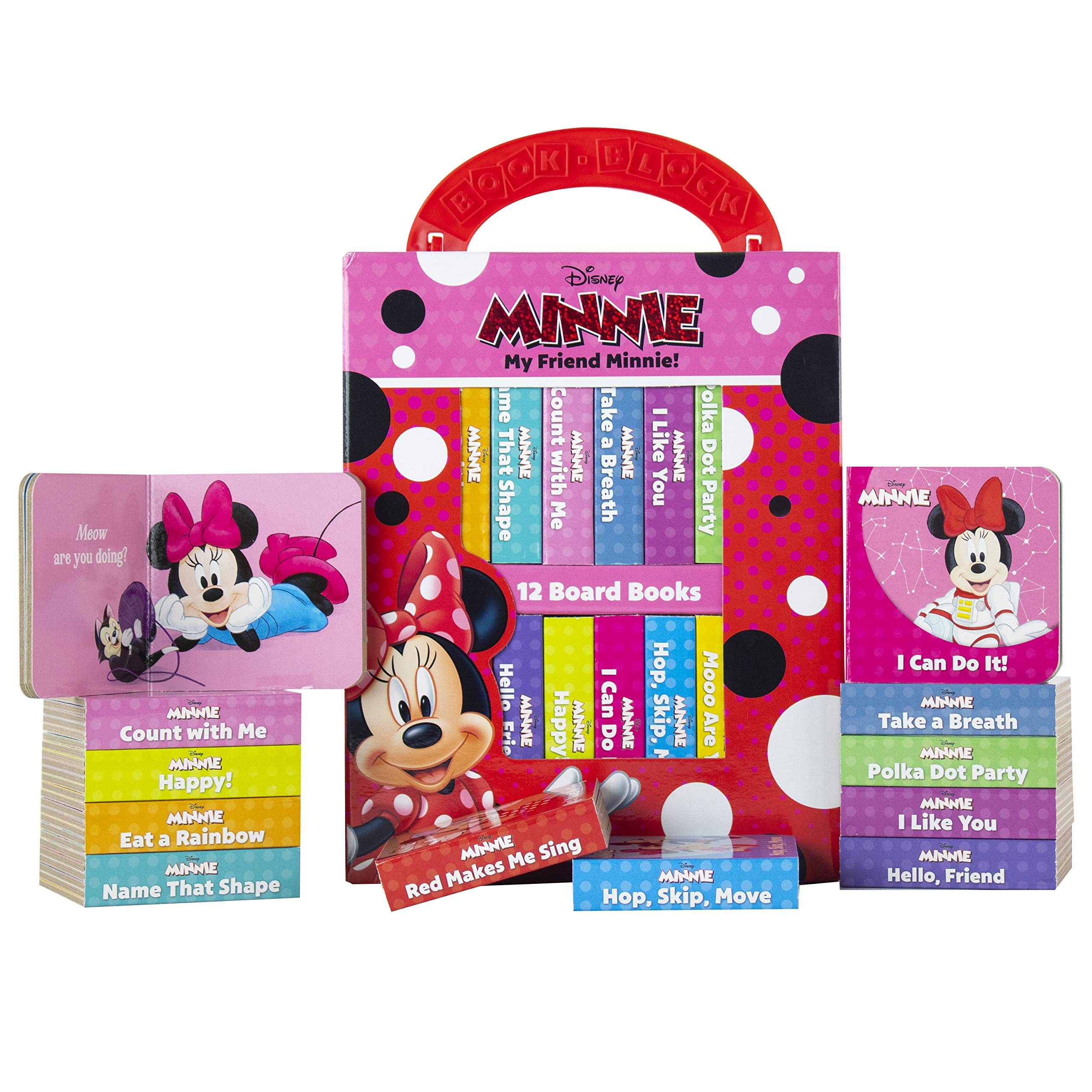 Disney - My Friend Minnie Mouse - My First Library 12 Board Book Block Set - Great for Teaching First Words - The English Bookshop Kuwait