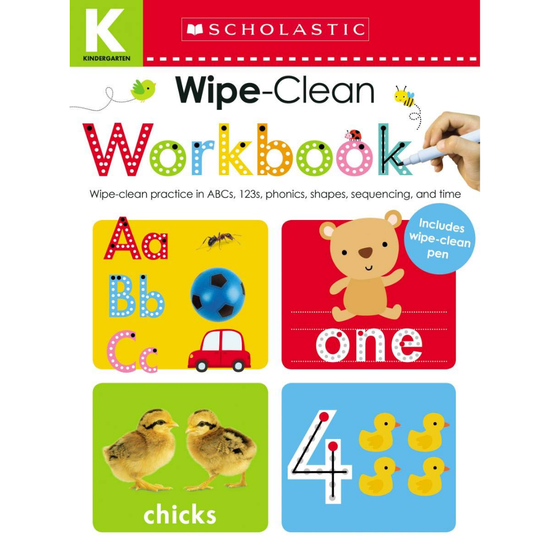 Kindergarten Wipe-Clean Workbook: Scholastic Early Learners (Wipe-Clean Workbook) - The English Bookshop