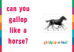 Gallop!: A Scanimation Picture Book Board book - Workman Publishing - The English Bookshop