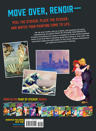 Paint by Sticker Masterpieces: Re-create 12 Iconic Artworks One Sticker at a Time! - The English Bookshop