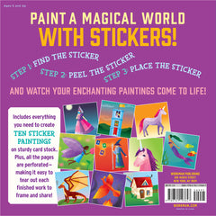 Paint by Sticker Kids: Unicorns & Magic: Create 10 Pictures One Sticker at a Time! Includes Glitter Stickers - The English Bookshop