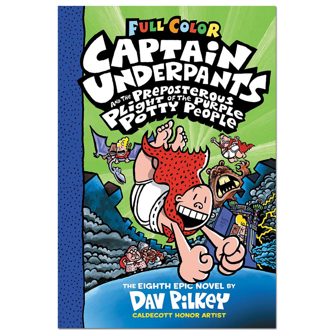 Captain Underpants and the Preposterous Plight of the Purple Potty People - Dav Pilkey - The English Bookshop