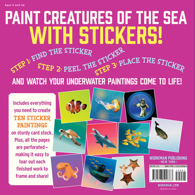 Paint by Sticker Kids: Under the Sea: Create 10 Pictures One Sticker at a Time! - The English Bookshop