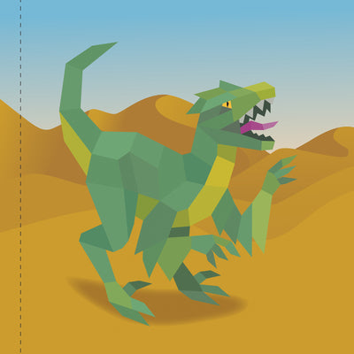 Paint by Sticker Kids: Dinosaurs: Create 10 Pictures One Sticker at a Time! - The English Bookshop