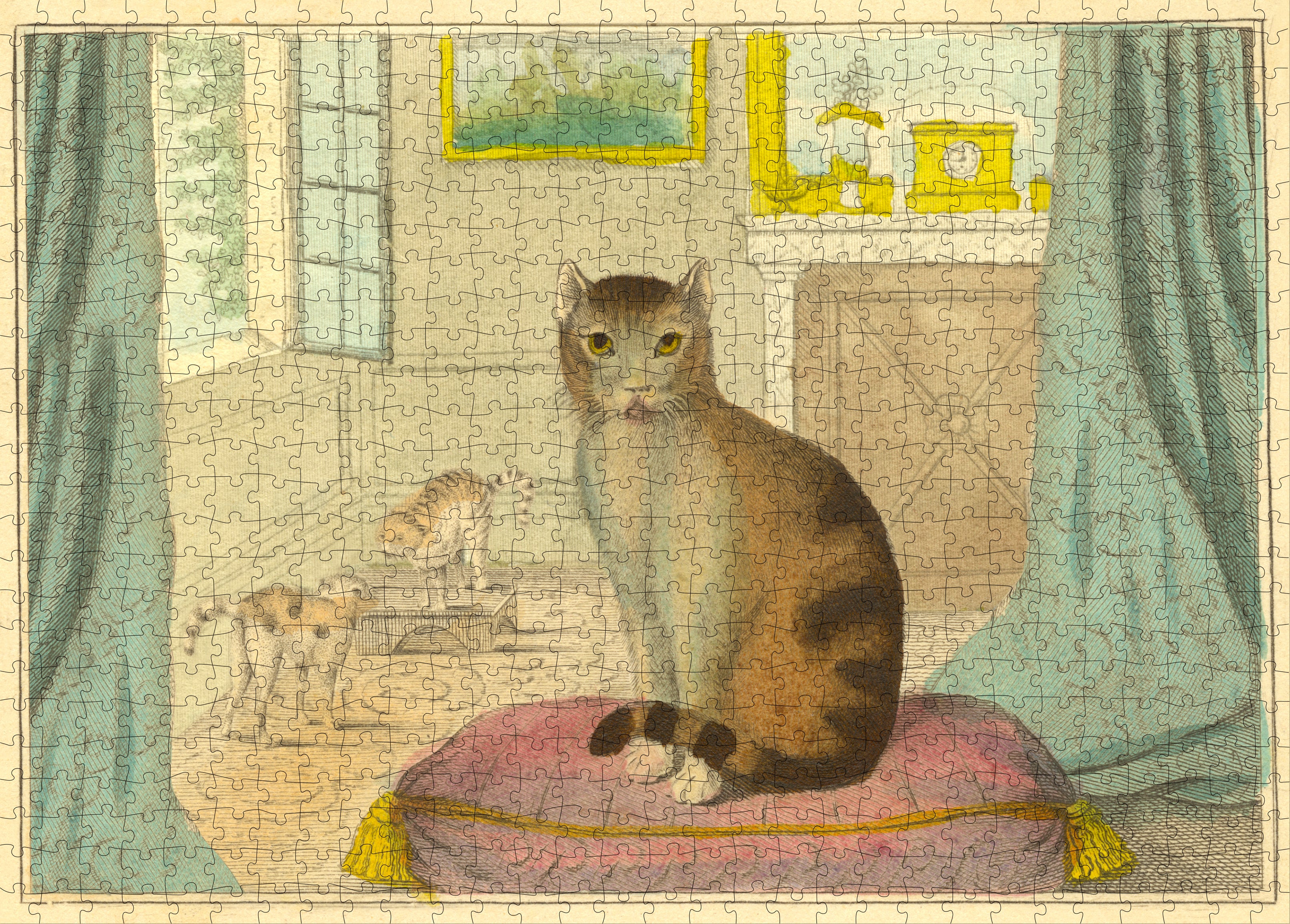 John Derian Paper Goods: Calm Cat 750-Piece Puzzle - Workman Publishing - The English Bookshop