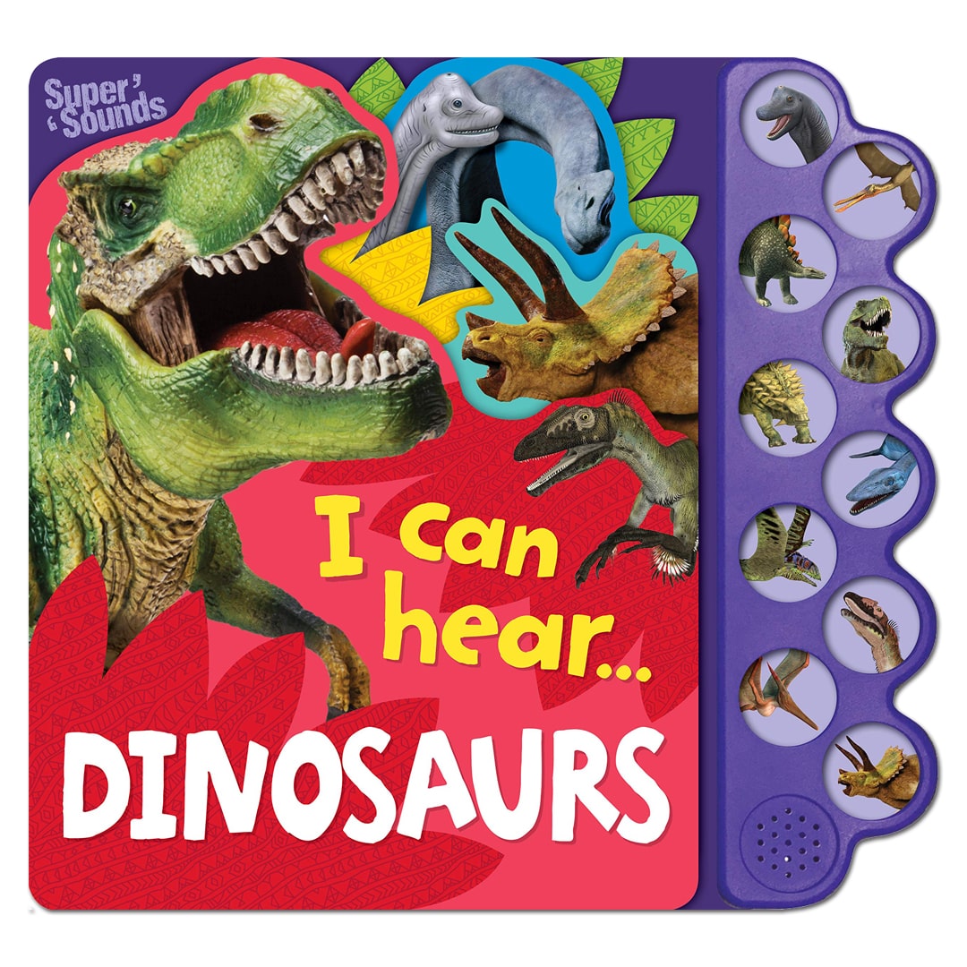 10-Button Super Sound Book - I Can Hear Dinosaurs - Lake Press - The English Bookshop