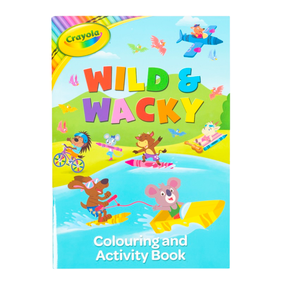 Crayola Wild & Wacky Colour & Activity Book - The English Bookshop Kuwait