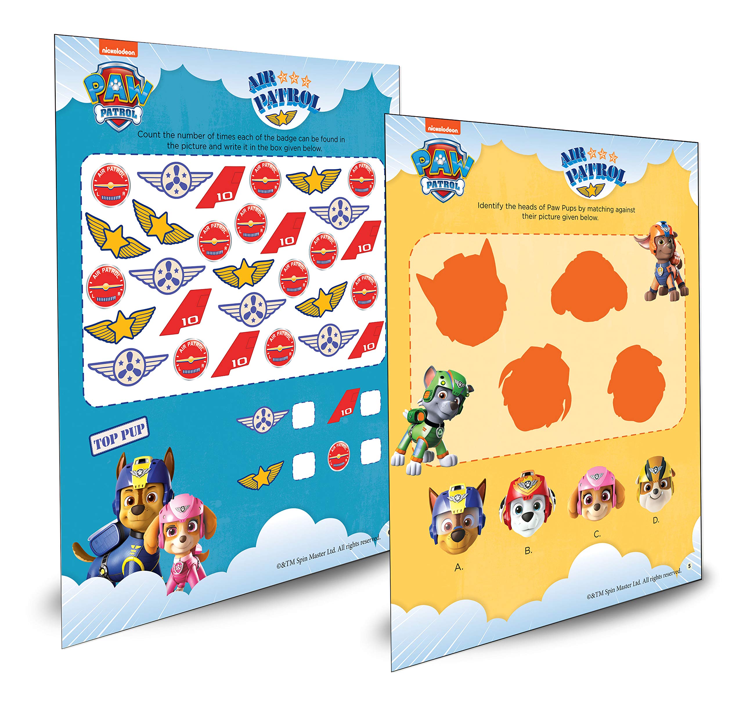 Nickelodeon Paw Patrol - Air Patrol Heroes of The Sky! : Fun Learning Set (With Wipe And Clean Mats, - The English Bookshop Kuwait