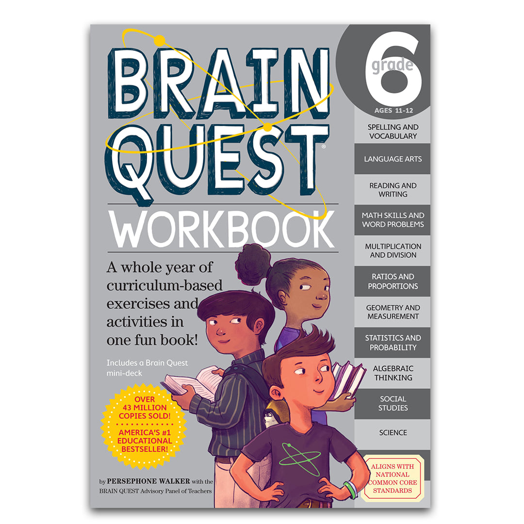 Brain Quest Workbook: Grade 6 - Workman Publishing - The English Bookshop