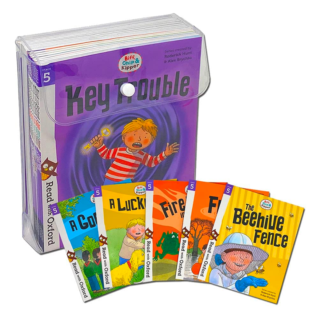 Biff Chip and Kipper Stage 5 Read with Oxford: 6+: 16 Books Collection Set - The English Bookshop Kuwait