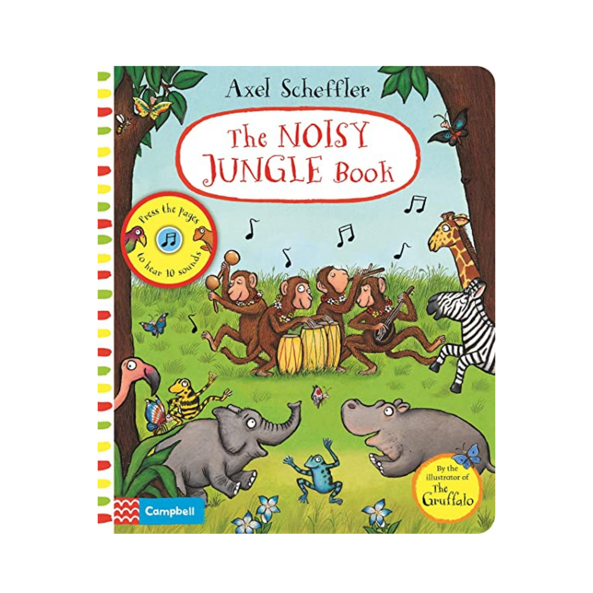 The Noisy Jungle Book : A press-the-page sound book - The English Bookshop