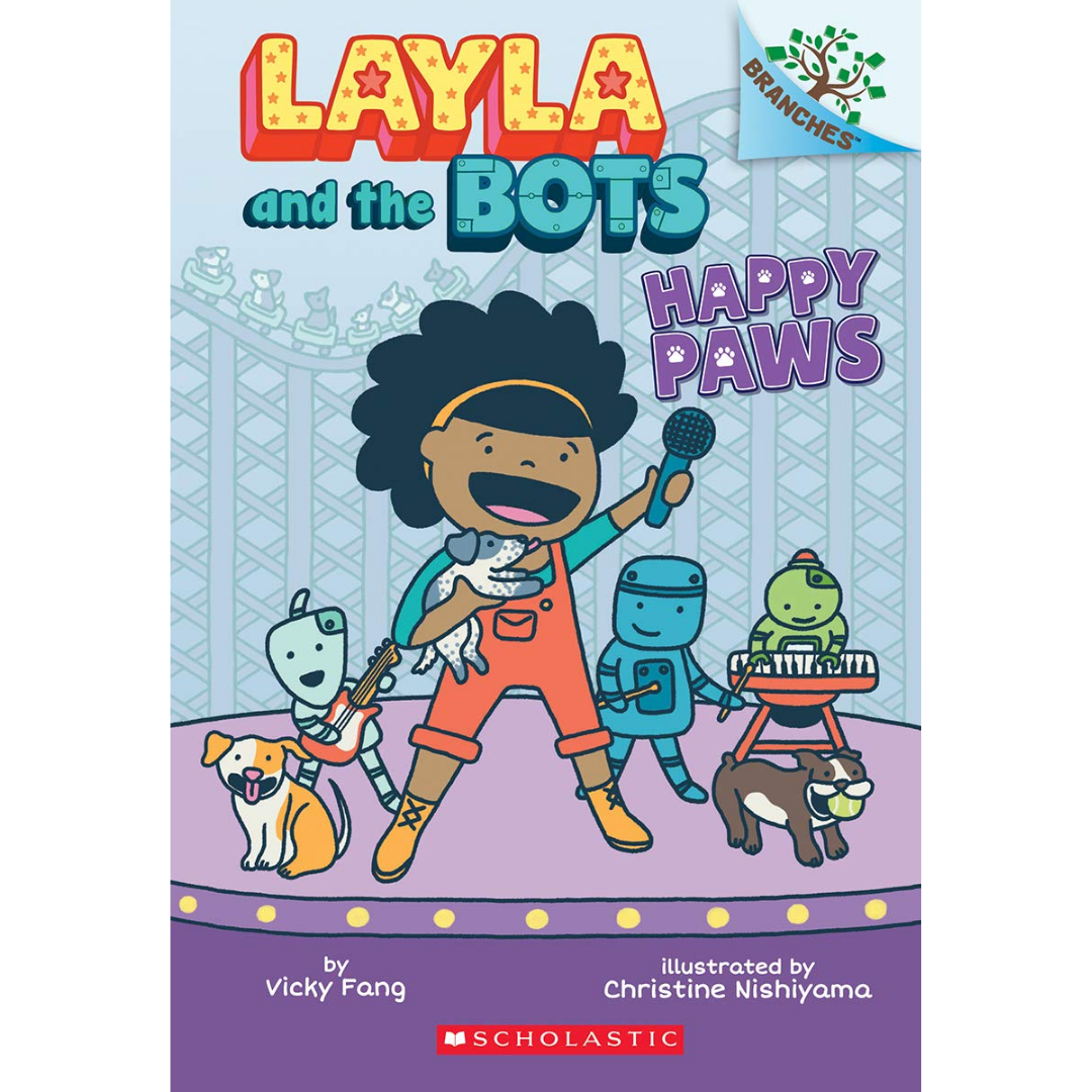 Happy Paws: A Branches Book (Layla and the Bots) - The English Bookshop