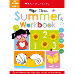 Get Ready for Pre-K Summer Workbook: Scholastic Early Learners (Wipe-Clean Workbook) - The English Bookshop