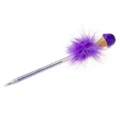 Ice Cream Feather Pen - Purple - The English Bookshop