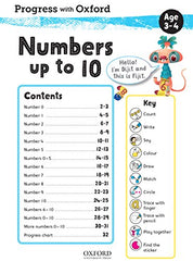 Progress with Oxford: Numbers up to 10 Age 3-4 - Nicola Palin - The English Bookshop