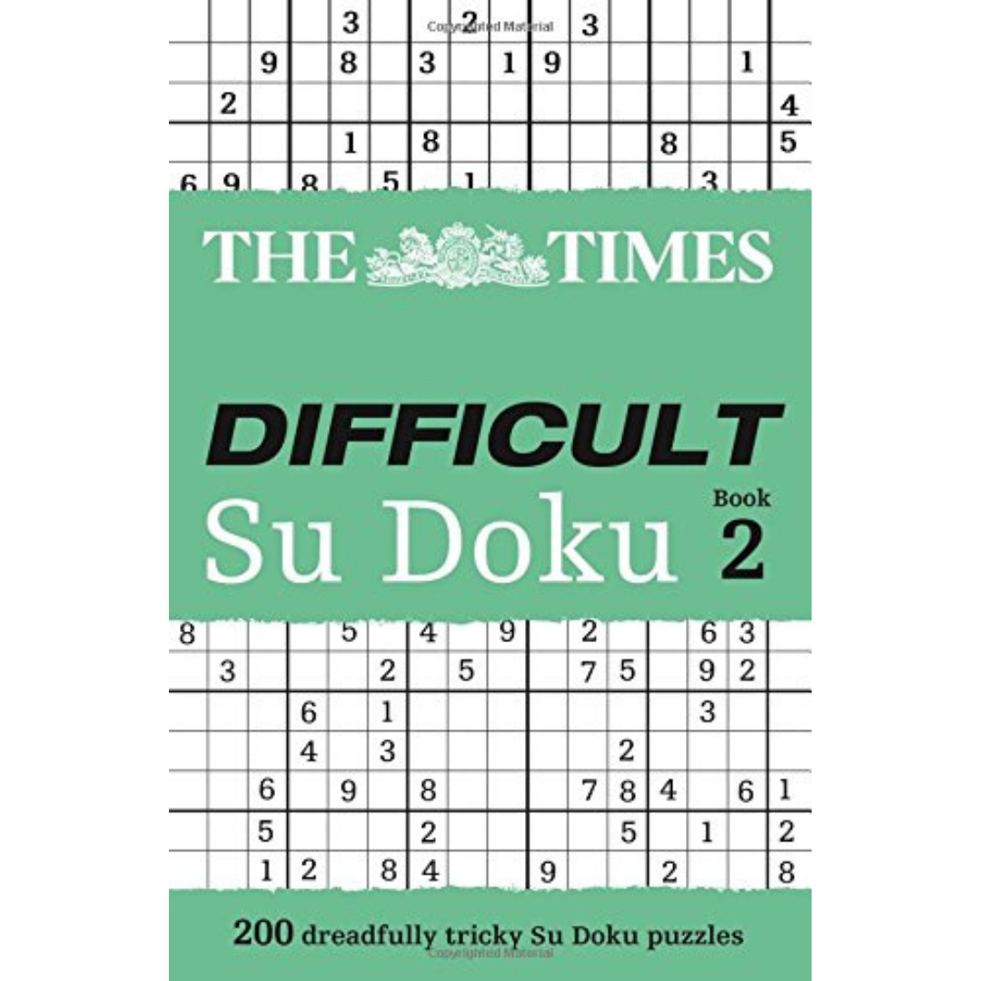 The Times Difficult Sudoku Book 2: 200 Dreadfully Tricky Sudoku Puzzles - The English Bookshop