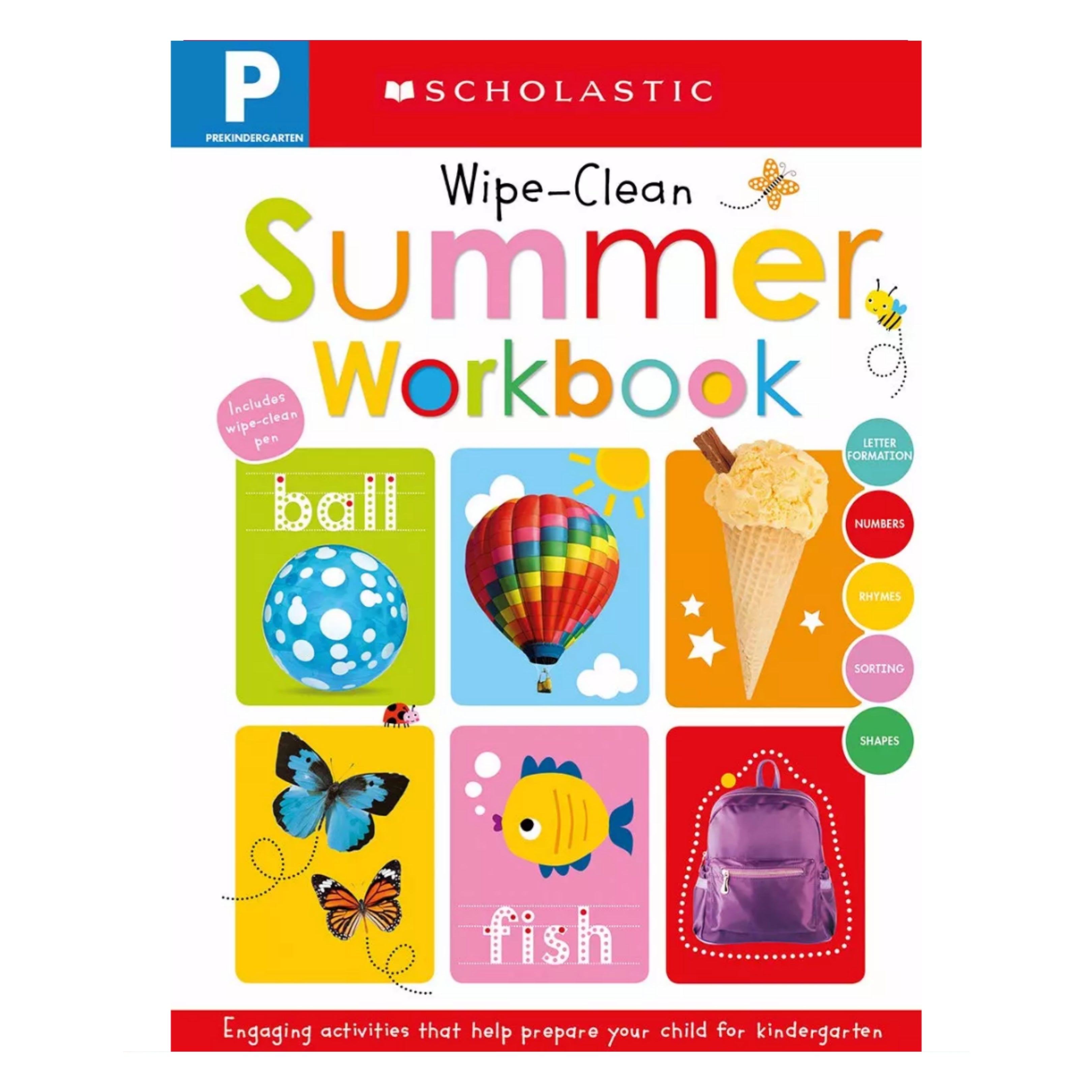 Pre-K Summer Workbook: Scholastic Early Learners (Wipe-Clean Workbook) - The English Bookshop