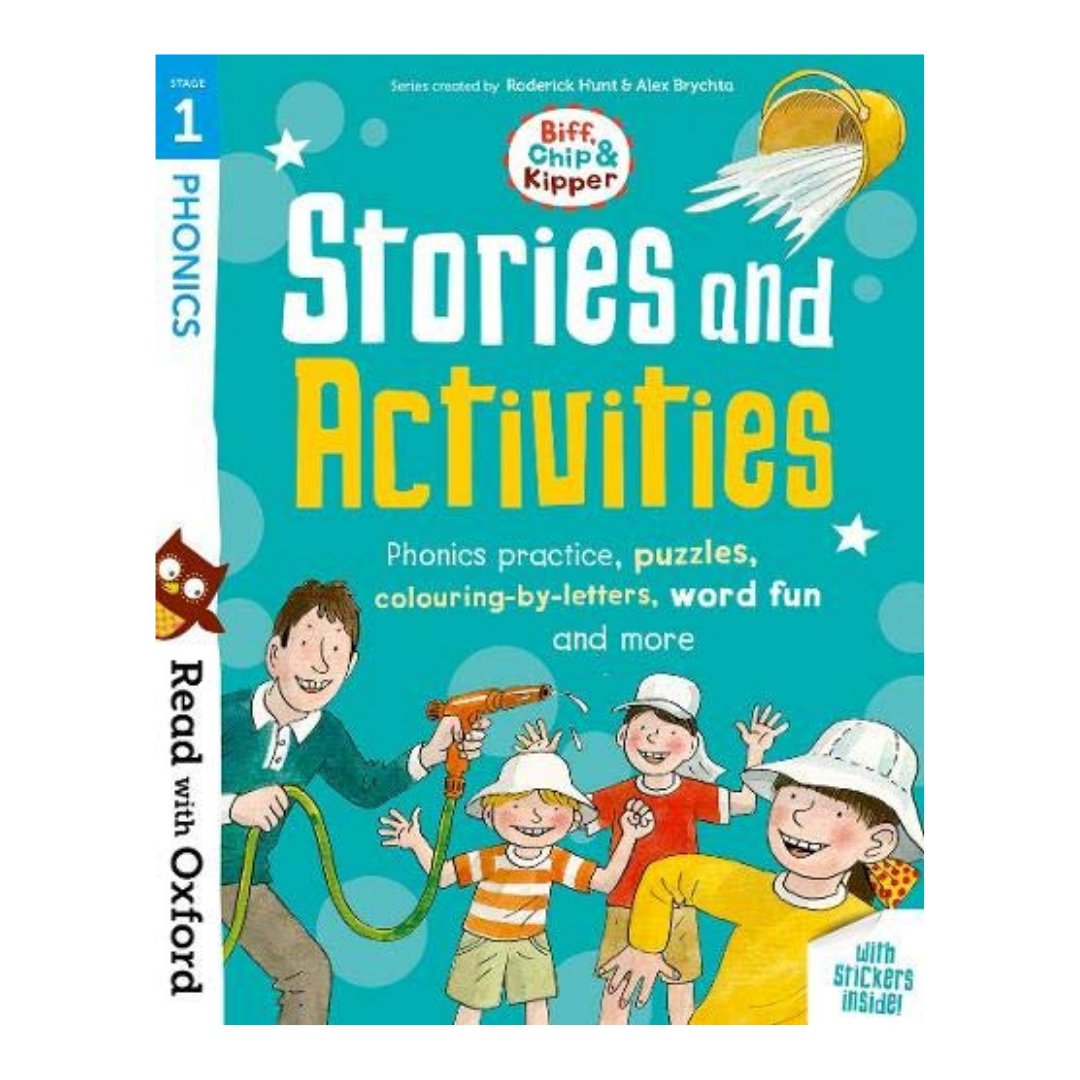 Read with Oxford: Stage 1: Biff, Chip and Kipper: Stories and Activities: Phonics practice, puzzles, colouring-by-letters, word fun and more - The English Bookshop