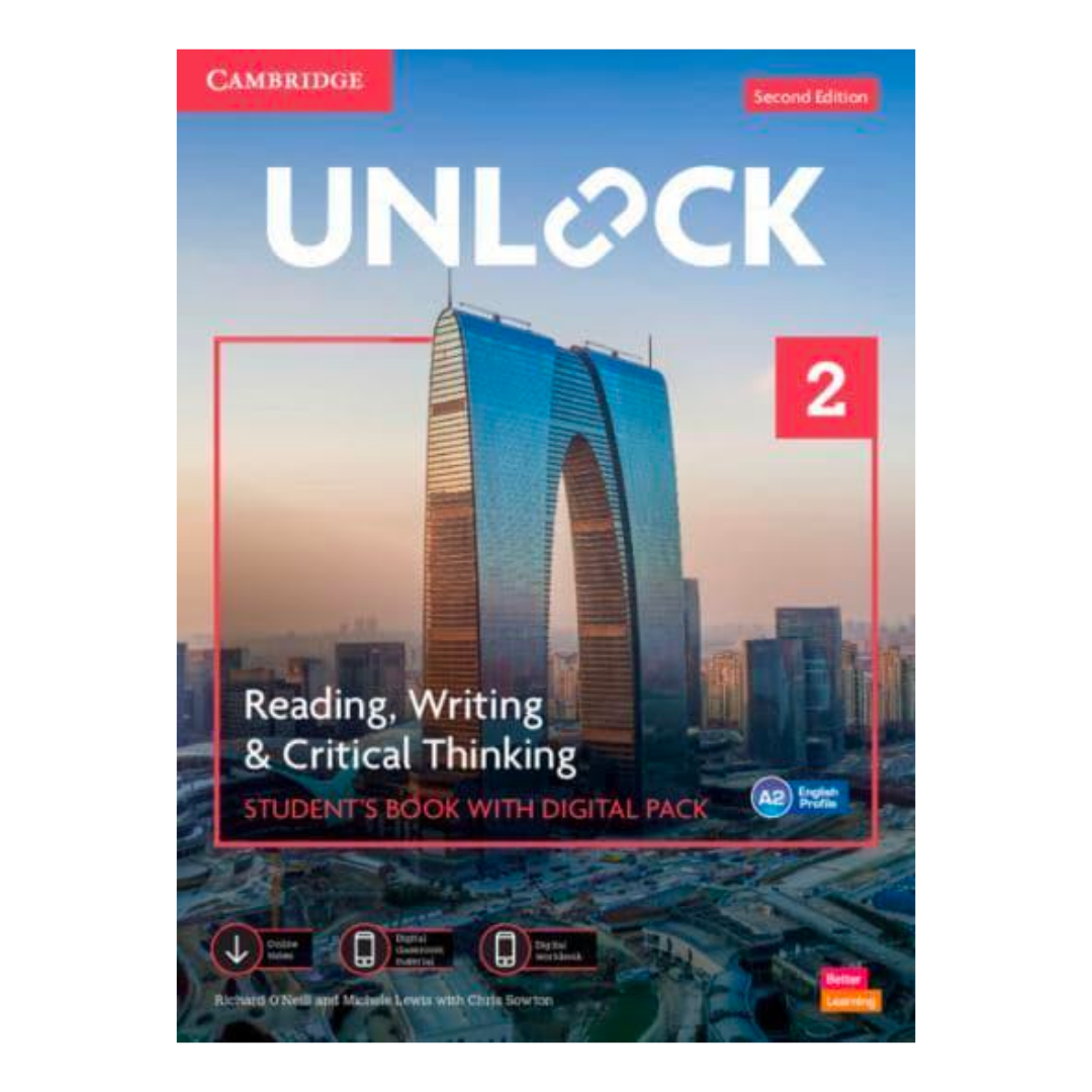 Unlock Level 2 Reading, Writing and Critical Thinking Student's Book with Digital Pack - The English Bookshop Kuwait